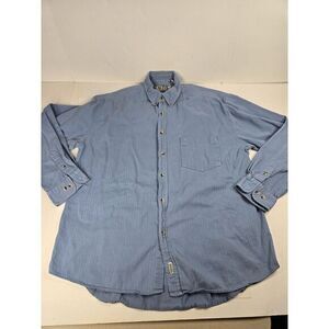 Cactus Clothing Men's Vintage Striped Long Sleeve Button Up‎ Shirt Size XL